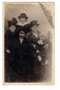 Real Photo Portrait of Family with Children, Made in Canada