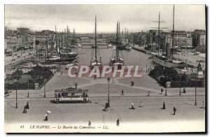 Old Postcard Le Havre Commerce Basin