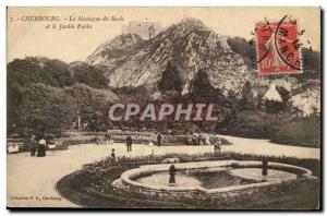 Old Postcard Cherbourg Roule Mountain and public garden