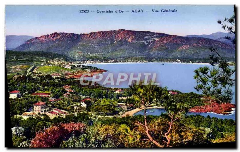 Old Postcard Agay Vue Generale