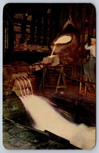 INCO “F” Nickel Shot Refinery, Port Colborne Ontario, Vintage PECO Postcard