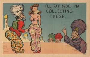 Pinup postcard: I'm Collecting Those
