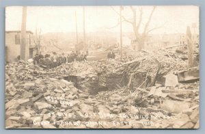 OMAHA NE GREAT TORNADO 1913 ANTIQUE REAL PHOTO POSTCARD RPPC