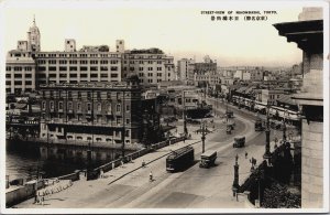 Japan Street View of Nihonbashi Tokyo Vintage Postcard C097