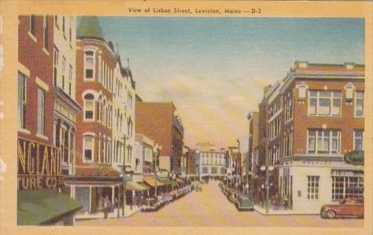 View Of Lisbon Street Lewiston Maine