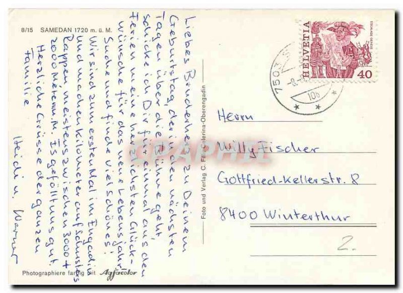 Postcard Modern Samedan