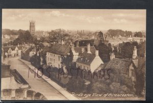 Gloucestershire Postcard - Bird's-Eye View of Cirencester   RS17484