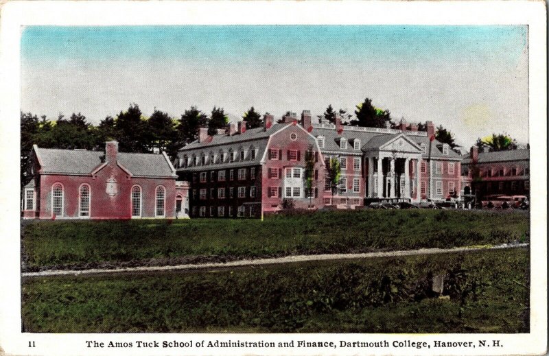 Amos Tuck School Adminishtration Finance Dartmouth College Hanover N.H. Postcard 