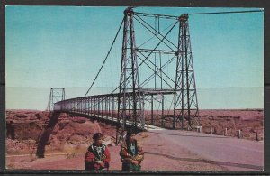 Arizona. Cameron - Two Navajo Girls On Little Colorado River Bridge - [AZ-252]