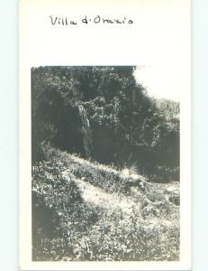 Pre-1949 rppc LICENZA - LABELLED AS VILLA DI ORAZIO Rome ITALY o1394