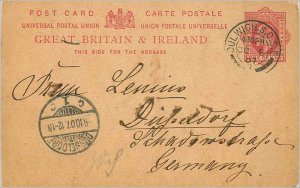 Entier Postal Stationery 1c Dulwigh for Germany 1907