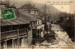 CPA GRESY-sur-AIX Les Vieux MOULINS les Gorges et Cascades (681931)