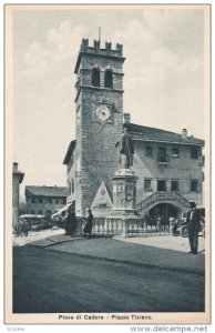 Pieve di Cadore , province of Belluno , Veneto, Italy , 1910s ; Piazza Tiziano