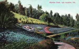Vintage Postcard 1915 Elysian Park Los Angeles California CA Van Ornum Pub.