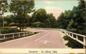 Souvenir St Johns Quebec Toronto Canada Canada Postcard Unposted Unused Vintage 