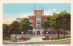 J53/ Florence Alabama Postcard c1930-50s Admin Building Teachers College 258