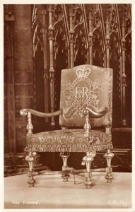 br109843 the throne westminster abbey london real photo uk