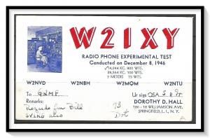 New York, Springfield L.I. QSL Ham Radio