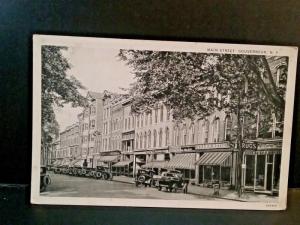 Postcard Antique Main Street, Old Grand Hotel & Drug Store  Gouverneur, NY   Z5