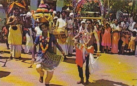 India Sri Lanka Ceylon Part Of The Kandy Perahera Kavadi Dancers