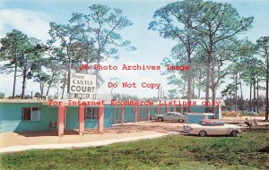 FL, Nakomis, Florida, Stevens Castle Court Motel, 50s Cars, Dexter No 20907-B