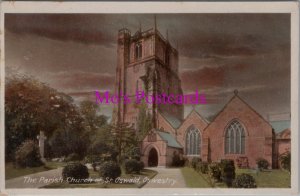 Shropshire Postcard - Oswestry,  Parish Church of St Oswald  RS38199