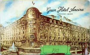 postcard Gran Hotel Ancira  - Monterrey, Mexico