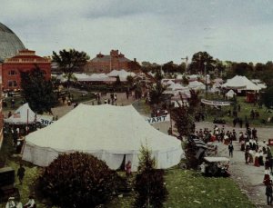 1908 Tents At State Fair Grounds Springfield, IL Vintage Postcard P98