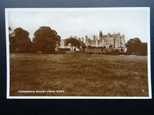 Cumbria Ulvcerston CONISHEAD PRIORY from West c1930's RP Postcard