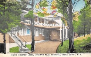 ny-rosendale Sunrise Hillcrest Lodge 1955
