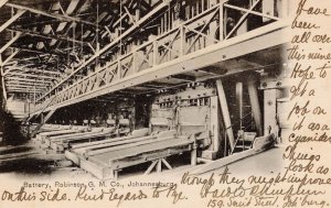 Battery Interior Robinson GM & Co Johannesburg Mine South Africa Old Postcard