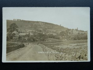 Derbyshire CALVER VIllage View c1915 RP Postcard by R. Sneath