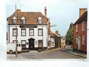 The Starr Pub from Market Place Great Dunmow Essex Vintage Postcard