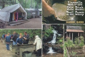 Liarsville Gold Rush Trail Camp Skagway Alaska Postcard