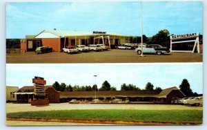 HICKORY, NC North Carolina ~ Roadside MULL'S MOTEL  c1950s Cars Postcard