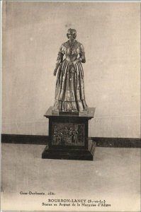 CPA BOURBON-LANCY Statue en Argent de la Marquise d'Aligre (1190781)