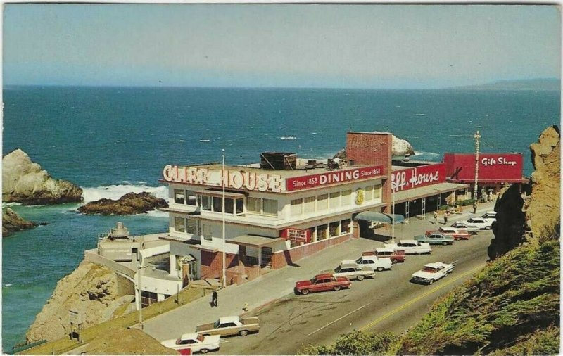 1967 postcard, the Cliff House, San Francisco, California