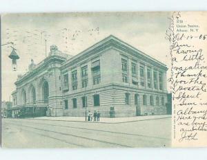 Pre-1907 UNION TRAIN DEPOT STATION Albany New York NY A0475