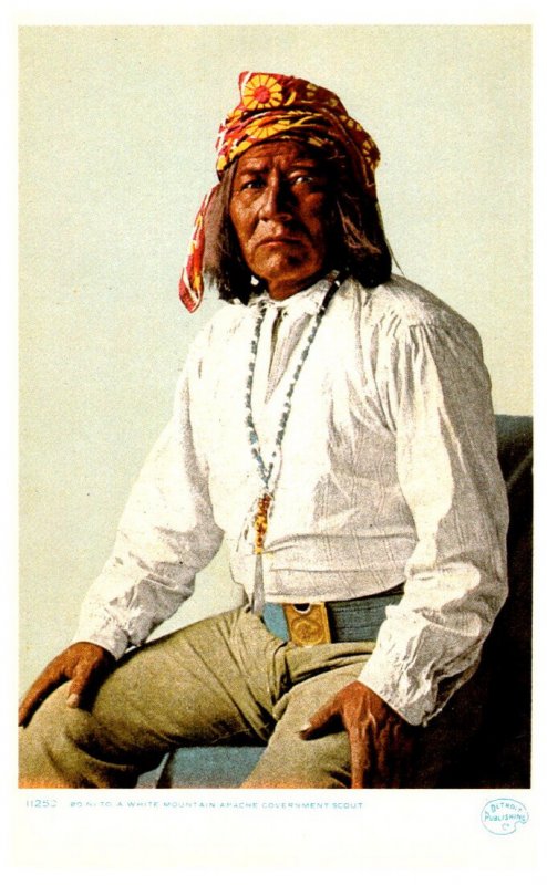 American Bo-ni-to-A  White Mountain Goverment  Apache Scout     ,  Reproduction