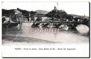 Italia - Italy - Italy - Torino - Ponte in pietra - Gran Madre di Dio Monte d...