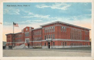 F88/ Provo Utah Postcard c1915 High School Building