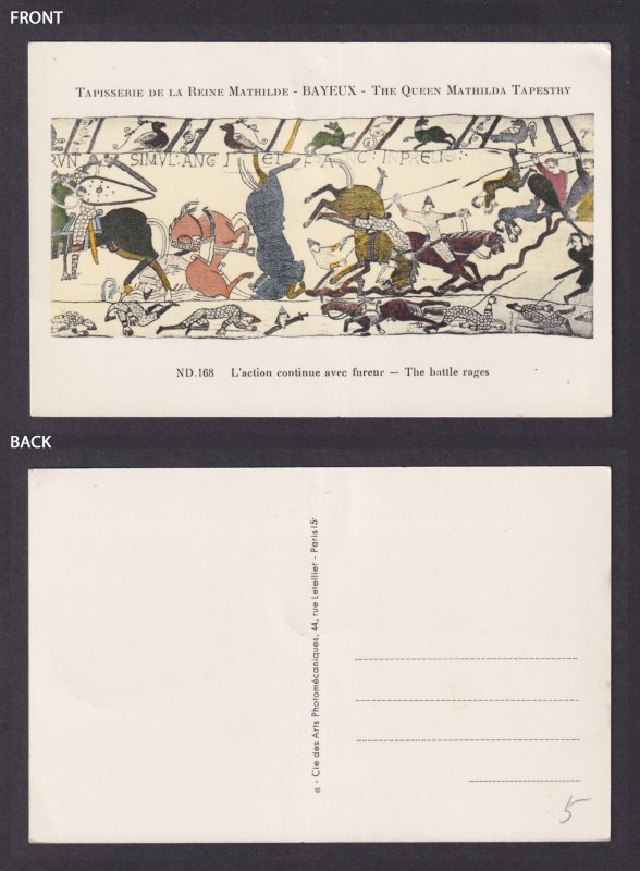 FRANCE, postcard, Bayeux, The Queen Mathilde Tapestry