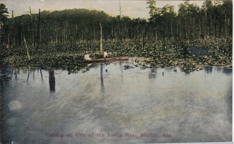 Alabama Fishing On One Of The Lakes Near Marion sk1755