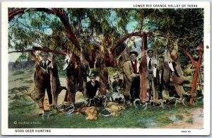 1932 Good Deer Hunting Sport In Lower Rio Grande Valley Of Texas Posted Postcard