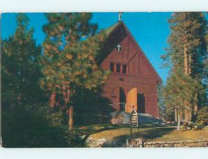 Unused 1984 CHURCH SCENE Big Bear Lake California CA p3733