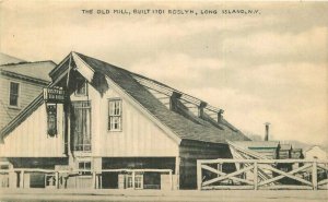 Long Island New York Old Mill Roslyn 1950s Postcard Tomlin Art 21-14221