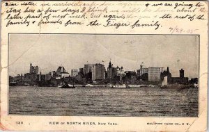 Postcard CITY SKYLINE SCENE New York City New York NY AL3760