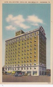 Virginia Richmond Hotel William Byrd Davis Avenue and Broad Street