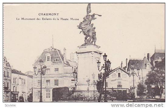 Le Monument Des Enfants De La Haute Marne, Cafe, Chaumont (Haute Marne), Fran...