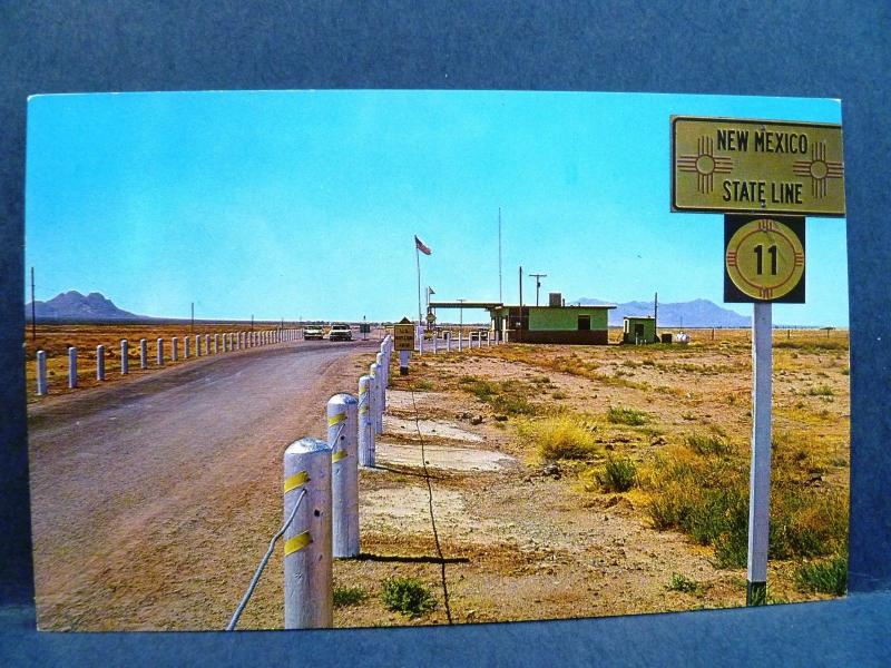 Postcard NM Columbus 1950's View US Port of Entry Route 11